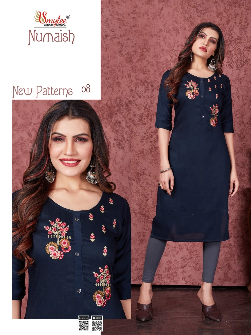 Rung Numaish Heavy Silky Wiving Lining Wholesale Kurtis Catalog — Wholesale Kurtis, MPA wholesale from Surat — view 9